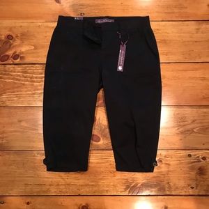 Black slack capris
